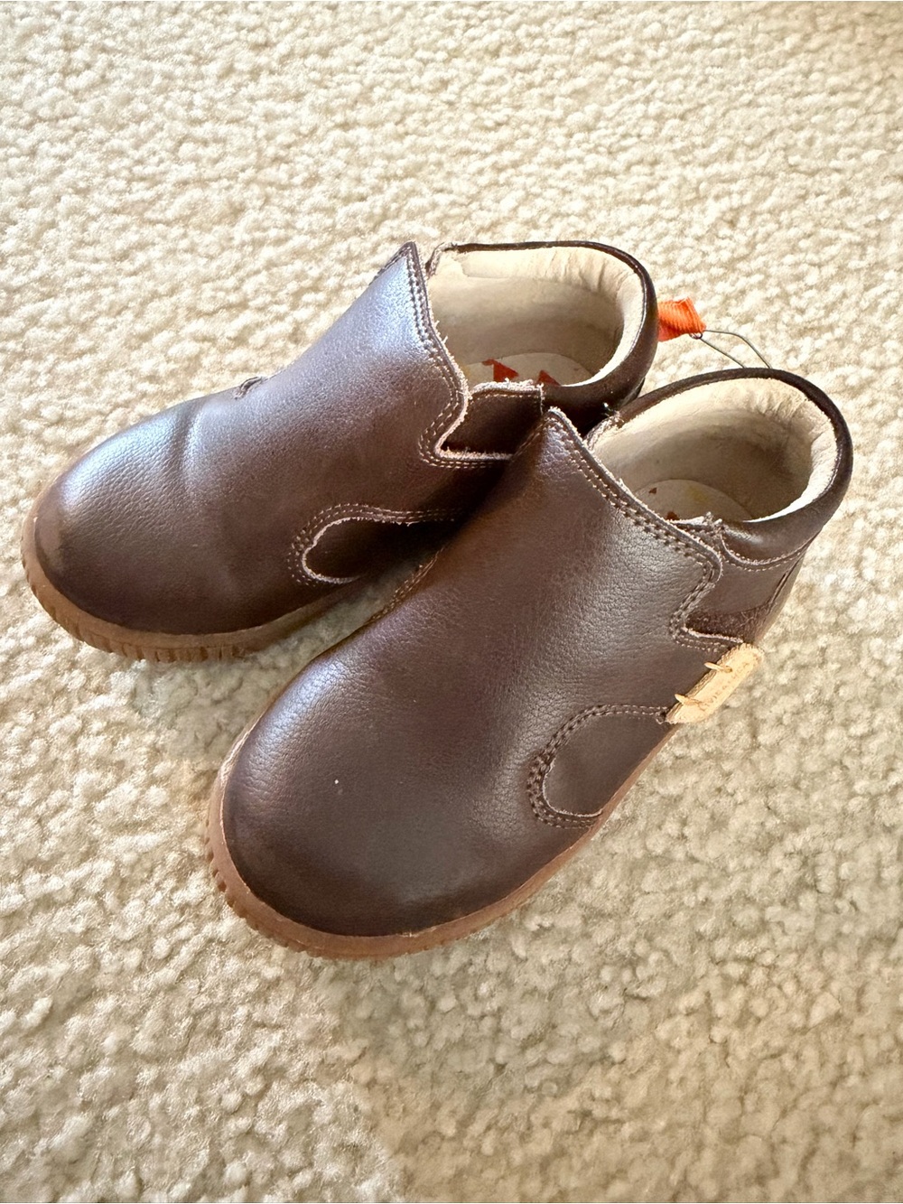 Livie & Luca Brown Leather Kids Boots